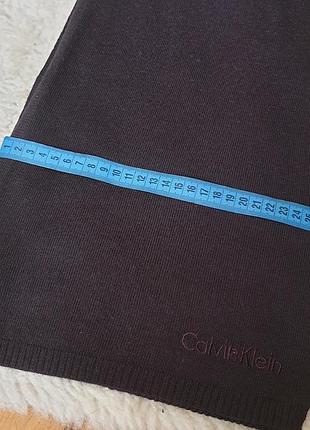 Длинный коричневый шарф сalvin klein