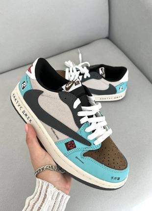 Кроссовки nike air jordan 1 low × cactus jack jackboys