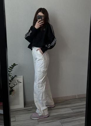 Adidas худи черный оверсайз женский кофта черная7 фото