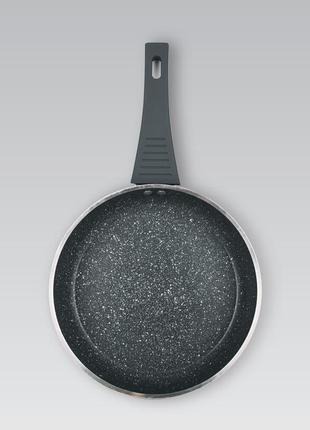 Сковорода з гранітним антипригарним покриттям 26 см maestro mr-1214-26 сковорода з індукційним дном без кришки4 фото