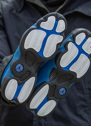 Мужские кроссовки nike air jordan 13 retro black blue 41-42-43-44-458 фото