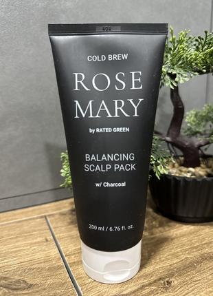 Відновлювальна маска для шкіри голови rated green cold brew rosemary balancing scalp pack 200 мл