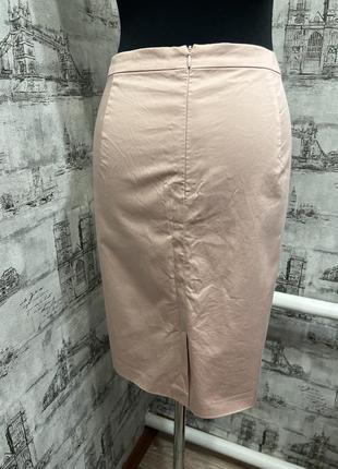 Розовая на подкладе юбка коттон2 фото