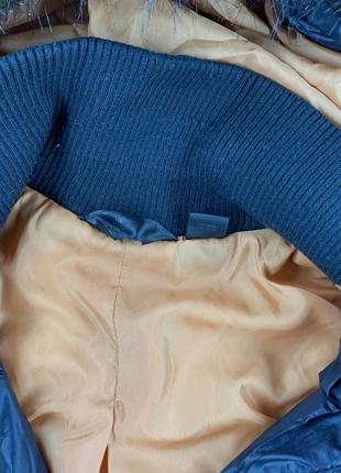 Женская стёганная жилетка утеплённая с мехом adidas respect me5 фото