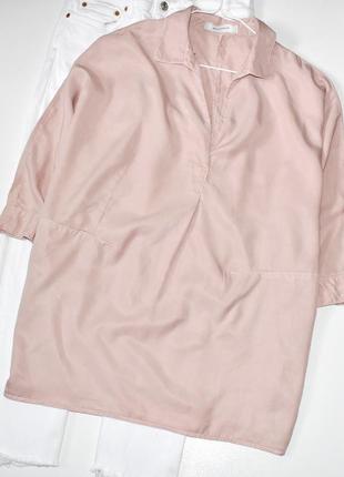 Promod 100% лиоцелл красивая натуральная блуза свободного кроя в пастельных оттенках