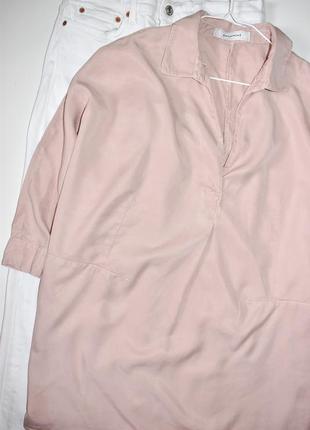 Promod 100% ліоцел красива натуральна блуза вільного крою в пастельних відтінках5 фото