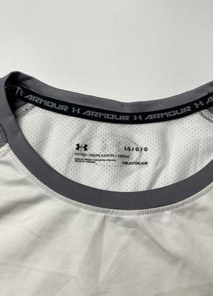 Футболка under armour термо біла чоловіча оригінал3 фото