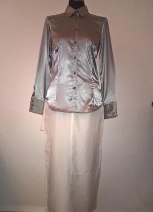 Рубашка атласная zara