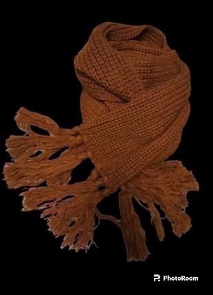 Большой шарф крупной вязки