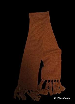 Большой шарф крупной вязки