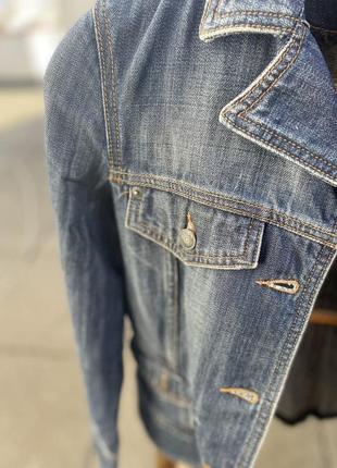 Женская джинсовая куртка massimo dutti размер s7 фото