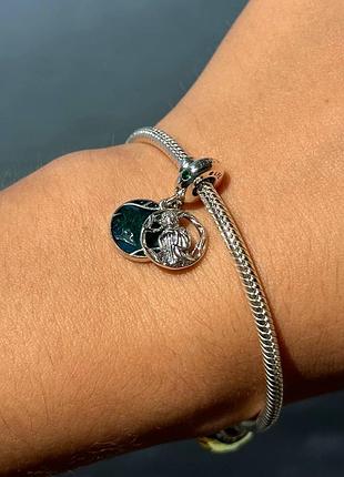 Серебряная бусина «йода» звездные войны