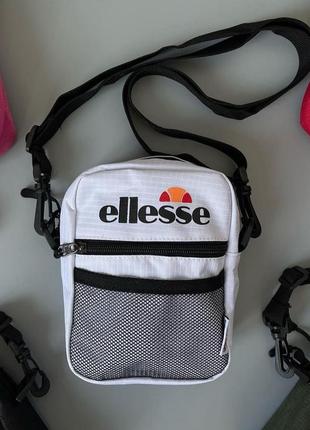 Мессенджер ellesse new 1:1 original, борсетка элис унисекс, сумка через плечо черная/красная/белая/хаки/розовая купить, бананка4 фото