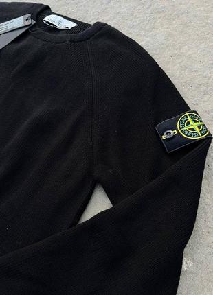 Свитер черный stone island2 фото