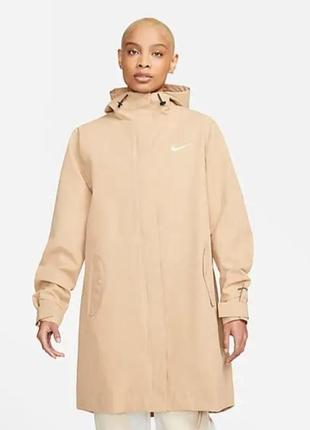 Куртка жіноча nike w nsw essntl sf wvn prka jkt beige