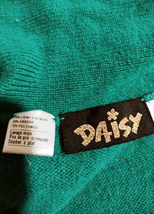 Daisy винтажный кардиган свитер шерсть ангора.9 фото