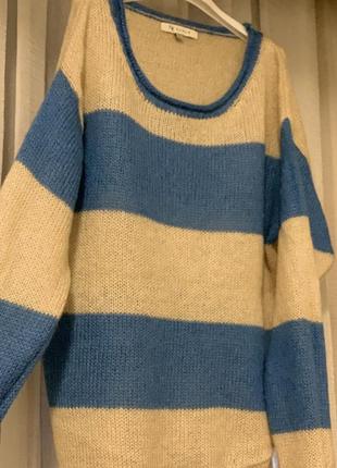 Теплый, шерстяной свитер m италия