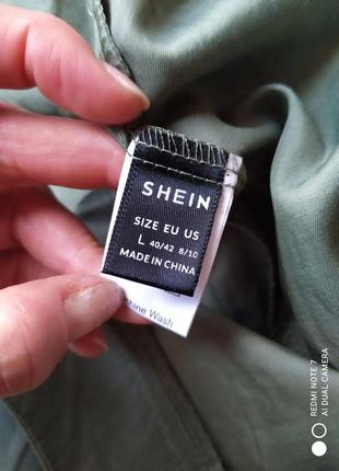 Брюки оливкові shein6 фото