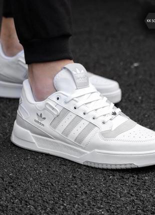 Мужские кроссовки адидас белые adidas1 фото