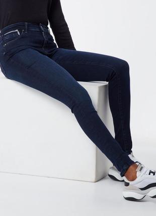 Женские темно-синие джинсы скинни1 фото