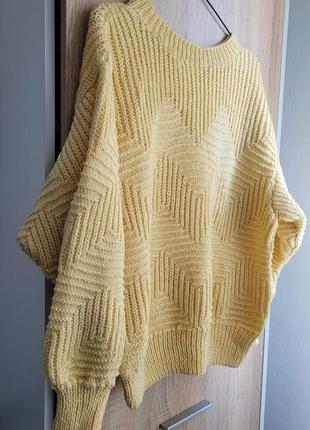 Лимонний светр oversize