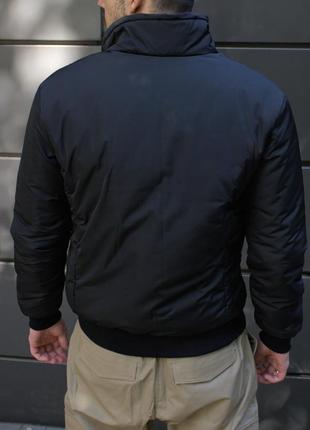 Мужской осенний бомбер куртка качественный стильный утепленный на синтепоне5 фото