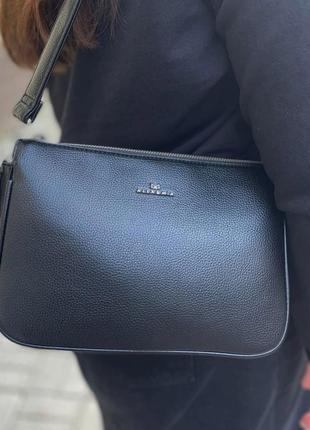 Красивая женская сумка черная alex &amp; mia.