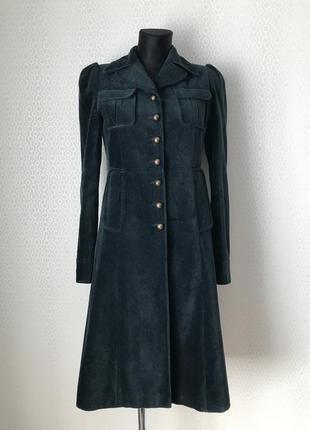 Тонке велюрове пальто дивовижного кольору від kookai, розмір фр 36, укр 42-44