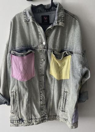 Красива джинсова куртка4 фото