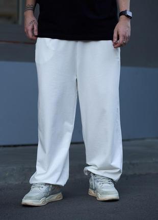 Чоловічі трендові оверсайз штани спортивні від бренду огонь пушка8 фото