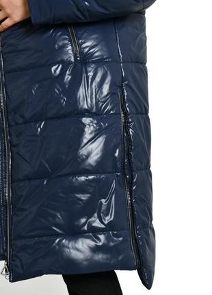 Жіноча зимова куртка пальто великих розмірів usef (50,52,54,56,58,60)8 фото