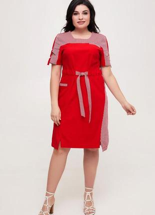 Платье тм all posa земфира красный 50 (100572)