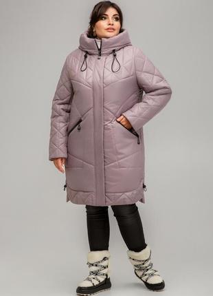Жіноче демісезонне пальто великих розмірів katalonia (52,54,56,58,60,62)