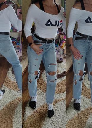 Легка укорочена кофта fila, кофточка-кроп fila, розмір m-l2 фото