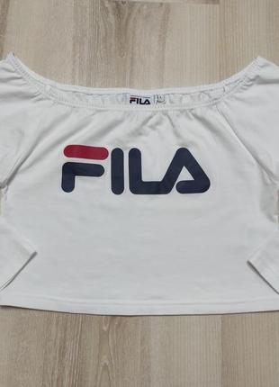 Легка укорочена кофта fila, кофточка-кроп fila, розмір m-l7 фото
