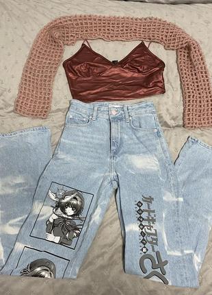 Джинсы аниме anime sakura x bershka5 фото