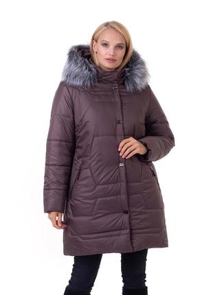 Женская зимняя куртка пуховик больших размеров (48-66)