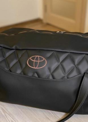 Шкіряна сумка в машину toyota від відомої марки well.mats7 фото