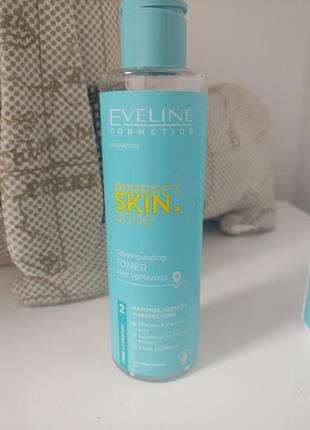 Себорегулирующий тоник для сужения порeveline cosmetics perfect skin.acne face tonic