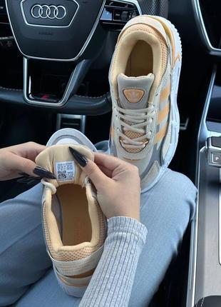 Жіночі кросівки adidas originals niteball ll beige sand white7 фото