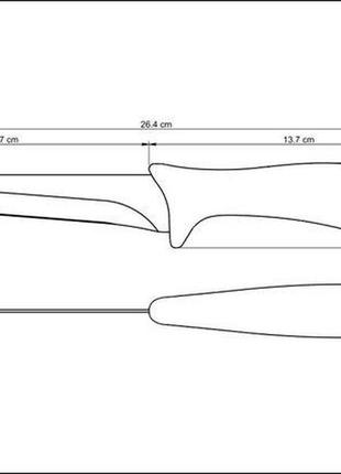Нож tramontina affilata нож обвалочный 127 мм инд.блистер (23653/105) tzp1473 фото