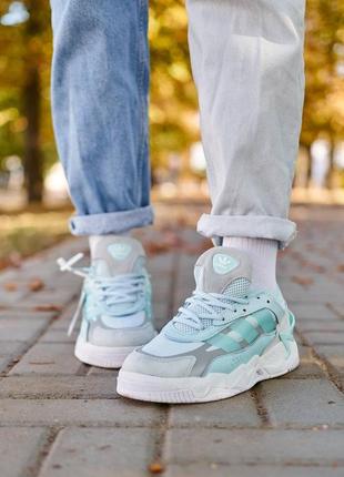 👟 кроссовки adidas niteball 2 light blue / наложка bs👟