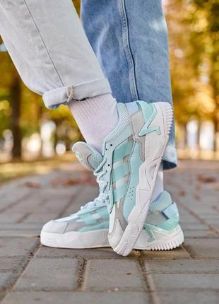 👟 кроссовки adidas niteball 2 light blue / наложка bs👟4 фото