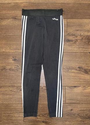 Стильные спортивные фирменные хлопковые лосины на широкой резинке "adidas",s оригинал