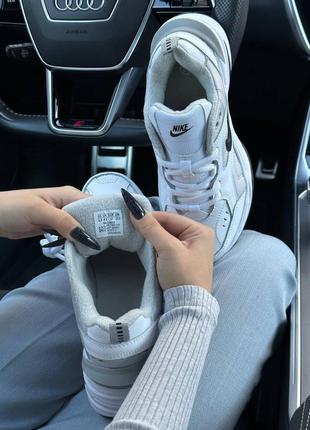 Жіночі кросівки nike m2k tekno fleece all white gray black, кроссовки найк5 фото
