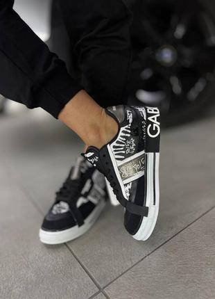 Черные кеды в стиле бренда туречки ⚜️ базовые кроссовки полная комплектация