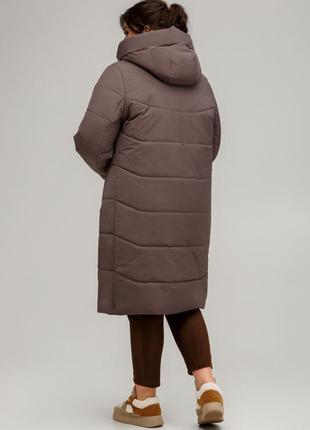 Жіноче зимове пальто великих розмірів verona3 фото