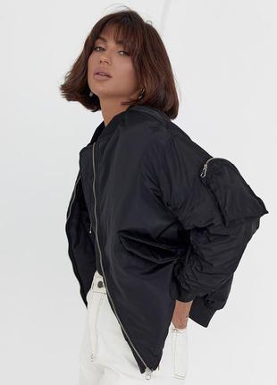 Демисезонная куртка женская на молнии7 фото