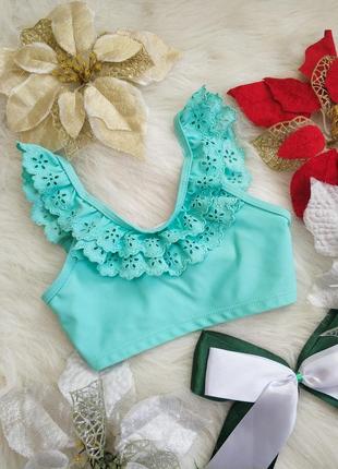 Ніжний топ низ купальника для дівчинки 4-5 рочків primark