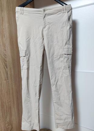 Мужские брюки карго / бежевого цвета2 фото